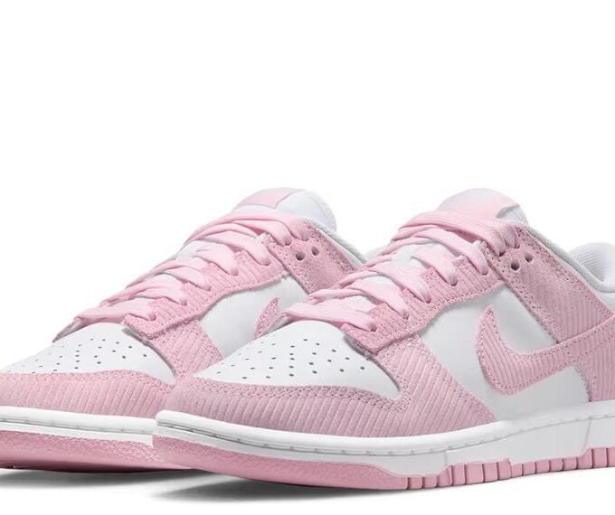Pink Dunk low Corduroy