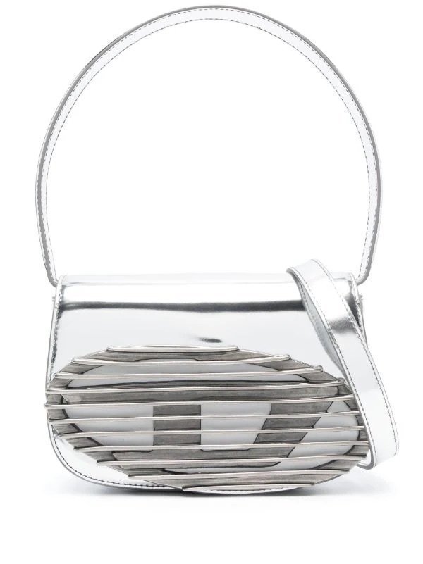Diesel 1dr metallic-leather tote bag