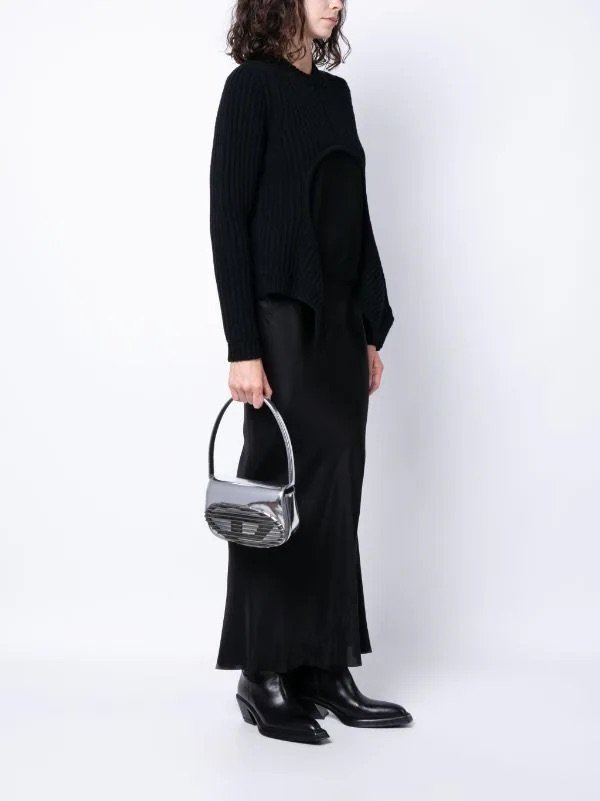 Diesel 1dr metallic-leather tote bag